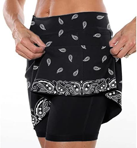 מכנסי פרפר קצרים לנשים Tiktok, 2 ב 1 מכנסיים אתלטי זורמים מפעילים יוגה אימון אופנוענים אימון חצאיות סטרץ '