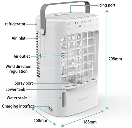 מזגן נייד, 2023 מים חדשים קירור מים USB ריסוס שולחני USB ריסוס אוויר מגניב מאוורר אוויר לחם אוויר, מאווררי