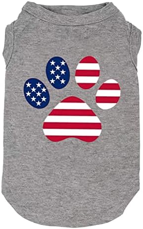 כלב בגדי אמריקאי דגל מודפס עבור כלב חולצה ארטיק 4 יולי מצחיק גרפי חולצות קטן גדול כלב ספורט אפוד ציוד לחיות