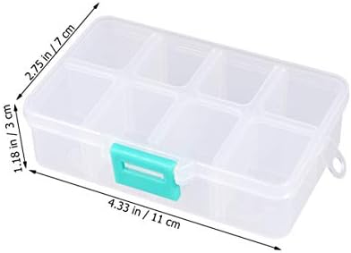 4 יחידות ברור ארגונית עגיל אחסון קופסא תכשיטי אחסון מחזיק פלסטיק תיבת אחסון עם חוצצים תיבה עם חוצצים
