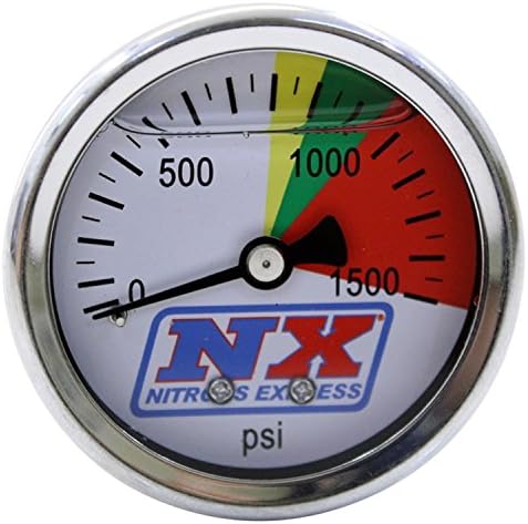 חנקן אקספרס 15508 0-1500 psi מד לחץ חנקן רגיל, 1.625 אינץ '.
