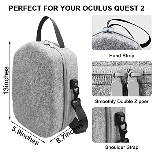 כבל קישור Vakireyy עבור Oculus Quest 2 ושקית אחסון ניידים לטיולים קשה