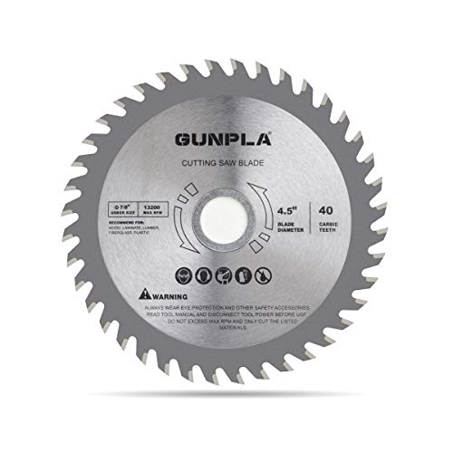 GUNPLA 4-1/2 אינץ '40 סגסוגת שיניים פלדה TCT מטרה כללית