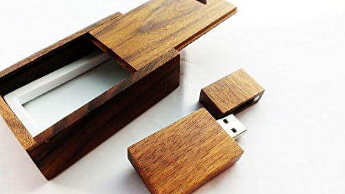 כונן הבזק מעץ USB כונן USB 2.0 זיכרון עם קופסת מתנה אגוז