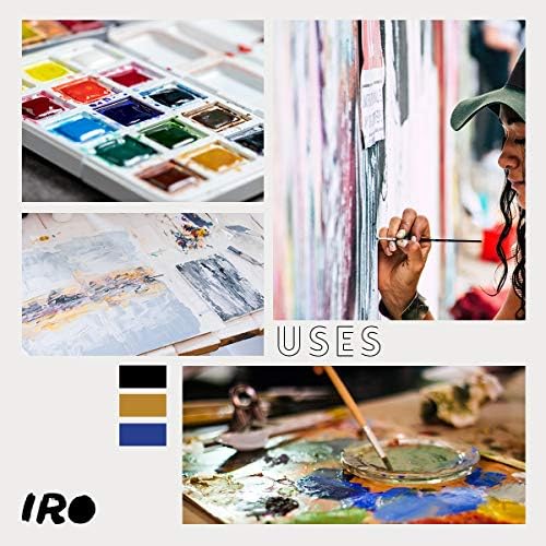 אמן IRO פלטת פלטת צבע של 3 מושלמים לצבעי מים, אקריליק, גואש, שמנים, ציור פנים וגוף. אידיאלי למבוגרים