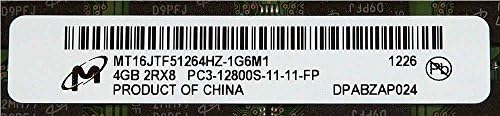 MICRON MT16JTF51264HZ-1G6M1 4GB 2RX8 PC3-12800 מודול זיכרון