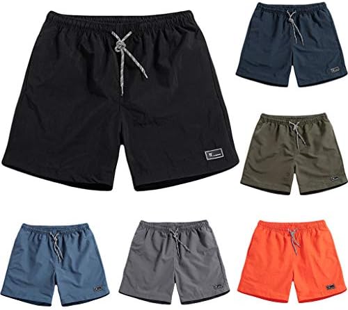 מכנסיים קצרים בגודל פירו פלוס לקיץ גברים דקיקים מייבשים מהיר מכנסי חוף