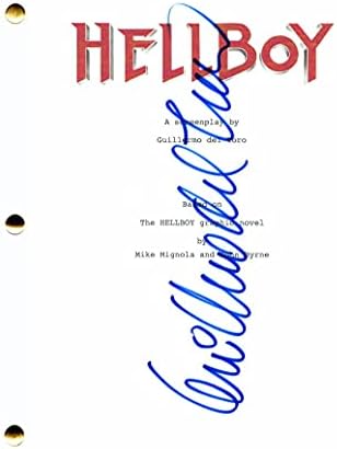 גילרמו דל טורו חתום על חתימה חתימה Hellboy תסריט סרט מלא - בכיכובו של רון פרלמן, סלמה בלייר, במאי: צורת המים,