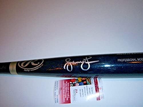 אנדרו ג'ונס אטלנטה ברייבס, ינקי JSA/COA חתום עטלף גדול - עטלפי MLB עם חתימה