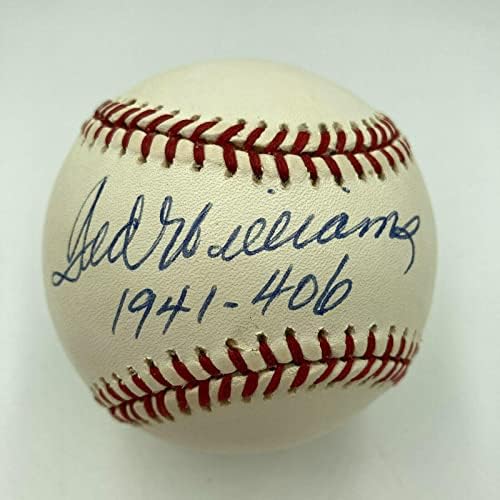 Mint Ted Williams 1941 - .406 חתום בייסבול בליגה האמריקאית הרשמית JSA COA - חתימות בייסבול