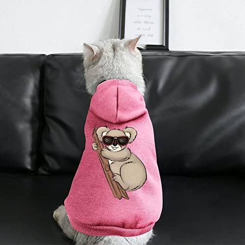 קפוצ'ונים חמודים של קואלה אופנה חיות מחמד בגדי כלבים חמים רכים סוודר חיות מחמד עמיד עם כובע