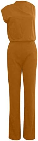 חליפת גוף ג'וניור בצבע אחיד סרבל מכנסיים ישר עיצוב פשוט ומעודן נשים סרבלים בלאי פורמלי