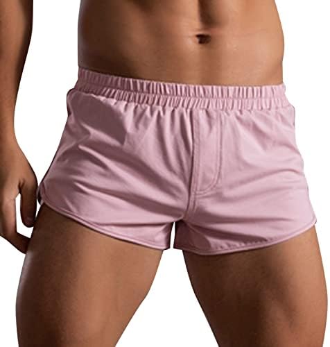 2023 גברים חדשים בקיץ צבע אחיד מכנסי כותנה רצועת אלסטי רופפת ספורט מזדמן מהיר יבש ריצה מכנסיים
