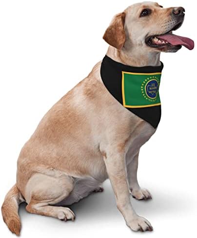 דגל סיירת הגבול של ארצות הברית כלב בנדנות חיות מחמד משולש משולש לחיית מחמד לחתול קטן או בינוני
