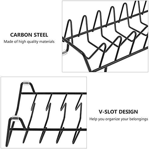 Cabilock 3PCS לוחות מתלה ובחיתוך ברזל דלפק או פחמן פחמן פשוט מארגן חוט לוחית מארגן משטח משטח מודרני אחסון מודרני