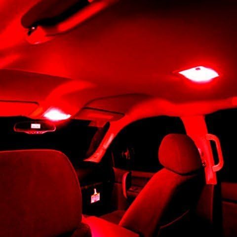 תאורת אללה 2x סופר ברייט 175 168 904 נורות LED אדומות טהורות תגי לוחית רישוי מפת הפנים מנורות אור תואמות