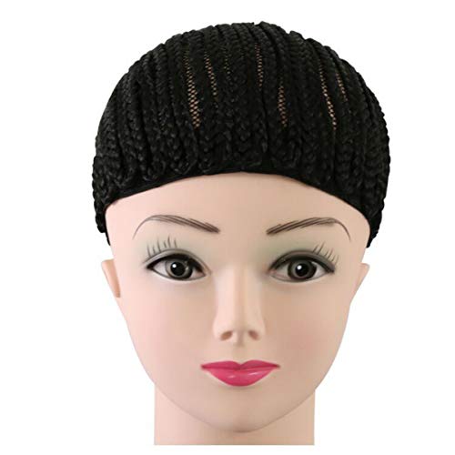 לורוז קלוע פאות 1 מחשב אלסטי לנשימה שחור צבע משלוח קורנרו סרוגה קלוע כובעי פאה עבור פאות רשת שיער שיער