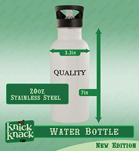 מתנות Knick Knack Gliden - בקבוק מים מפלדת אל חלד 20oz, כסף