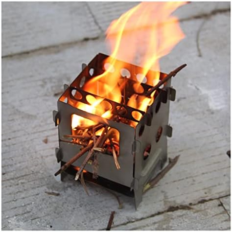 כלי ברביקיו מתאימים לטיטניום תנור עץ קל משקל קל תנור עץ חיצוני תנור קמפינג פיקניק מבערי בישול תרמיל תרמילאים