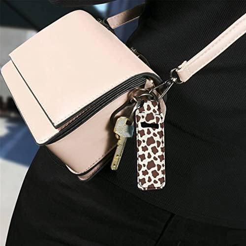 מחזיק מפתחות של מחזיק פטריות ג'וקודי עם תיק מפתח עם שקית כף יד מסע קוסמטיק איפור איפור צ'פסטיק מבחוץ