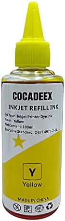 בקבוק דיו של Cocadeex relly Dye תואם 61 או 61XL דיו, לקנאה 4500 4501 4502 4503 4504 4505 5530 5531 5532 5534