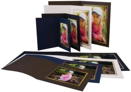 קנרו להחליק בתיקיית תמונות 8x10 חבילה זקופה 50 PM025 זהב חום