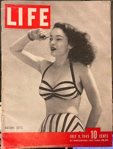 מגזין לייף 9 ביולי 1945 בגדי ים מלחמת העולם השנייה / איוו ג 'ימה / קווין מרי / פייל-גי ג' ו - מגזיני מוזיקה