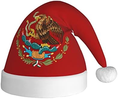 זלטאס מעיל של זרועות של מקסיקו חג המולד כובע למבוגרים רך נוח סנטה כובעי חג המולד לשנה חדשה חג ספקי צד