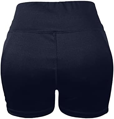 מכנסי שלל בסיסין לנשים חדר כושר גבוה במותניים יוגה מכנסיים קצרים חלקים הרמת התחת של מכנסי טרניוט מכנסיים מכנסיים