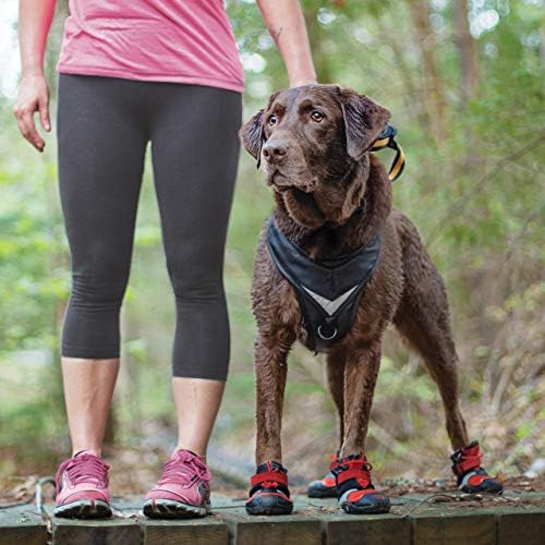 נעלי כלבים צולבות של Kurgo Blaze - מגפי חורף לכלבים, כל מגני כפות בעונה - לריצוף חם ושלג - עמיד