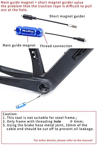 ערכת כלי כבלים כבלים פנימיים של אופניים קוניום תואמת לדיור כבלים 4-5.5 ממ, צינור הידראולי וצינור אלקטרוני של