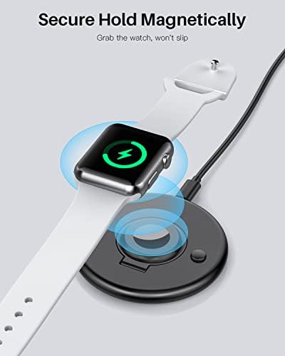 תואם למטען Apple Watch Stand - IWATCH Watch, תחנת טעינה IWatch מתקפלת ונייד עבור Apple Watch