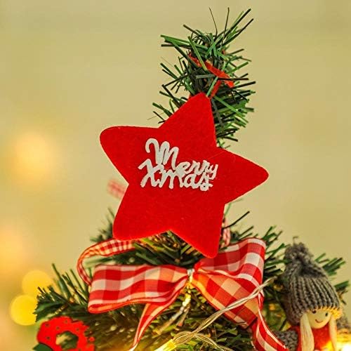 XDDAIS שולחן עץ חג המולד שולחן עץ דקורטיבי קטן שולח אורות צבעוניים עץ זוהר מתנות דקורטיביות לחג המולד.