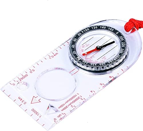 Eyearn Multifunctional Scale Compass/Outdoors Navigation Compass לטיולים רגליים/מפה ציור מצפן/מצפן