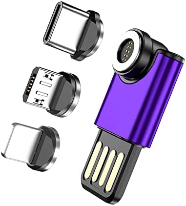 3 ב 1 מתאם יניקה מגנטית מתאם USB מתאם נייד מתאם יניקה מגנטית אוניברסלית עובד עם כל המכשירים KR8
