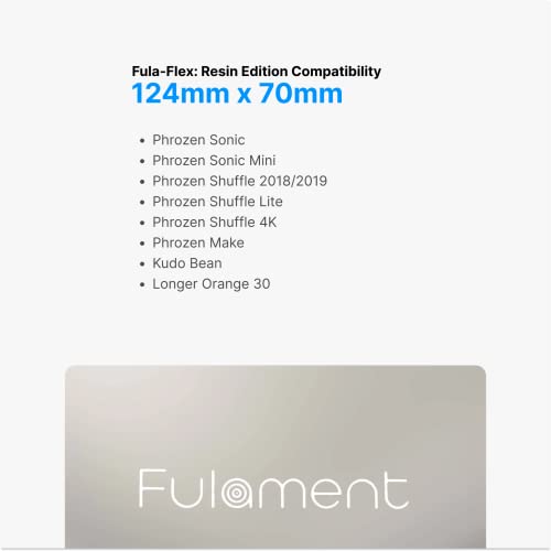 Fulament 3D שרף גמיש צלחת עבור Phrozen Sonic, Phrozen Sonic Mini, Phrozen Shuffle 2018/19, Shuffle Lite,
