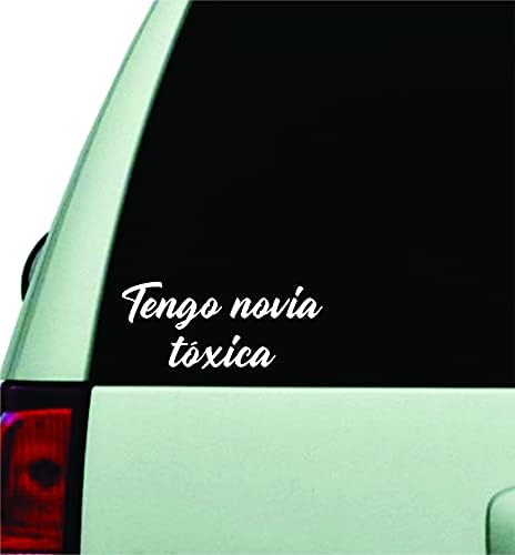 מדבקות Boop Tengo Novia Toxica מדבקה מדבקה מדבקה ויניל מכונית חלון חלון JDM משמשה קדמית מחשב נייד ציטוט מצחיק