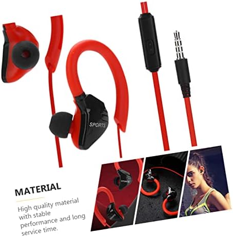 Kombiuda 1 זוג משרד ספורט מעל בקרת סוג אוזניות עם טלפון צוואר אדום באוזניות סטריאו ראש באס סלולרי אוזניות קווית