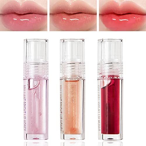 פוסאנג 3 יחידות מתפיחה שפתיים שמן כהה שפתון כתם סט לחות גלוס שפתיים טיפול שקוף שפתיים שמן מזין