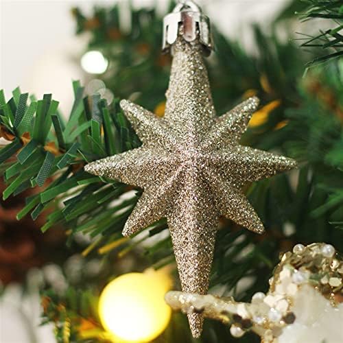 עץ חג המולד מיני 20 אינץ ', עץ חג המולד עץ חג המולד מיני עץ חג המולד עם אורות וקישוטים לקישוטי