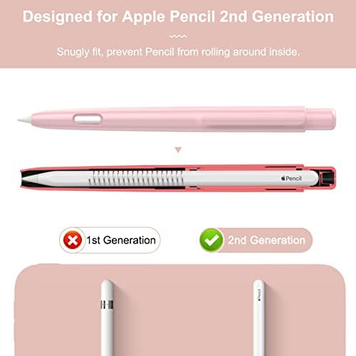 מארז מחזיק מוקו תואם לעיפרון אפל דור 2, כיסוי עט מגן נשלף עם קליפ יציב לאייפד מיני 6 2021 / אייפד