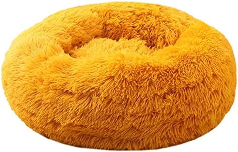 MMYYDDS מיטת כלבים קטיפה עגולה כריתת בית מלונה כרית כרית כלב ספה כלב סל כלב מיטת חיית מחמד