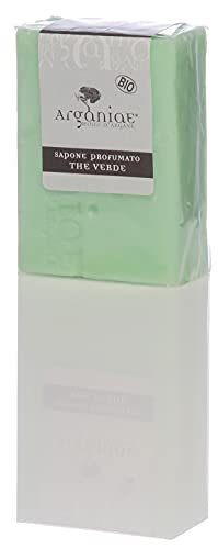סבון תה ירוק ארגניה 100 גרם-סבון צמחי טבעי-תוצרת איטליה-ריחות נטולי אלרגנים