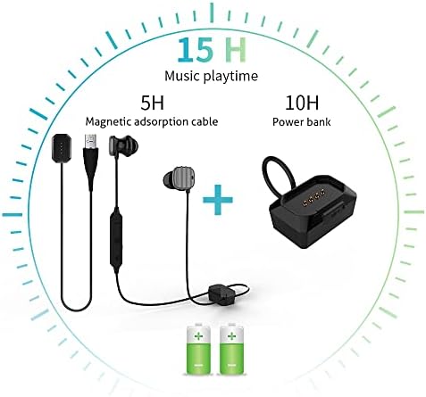 אוזניות אלחוטיות, אוזניות מבטלות רעש פעיל, אוזניות בתוך האוזן עם זמן משחק של 15 שעות - Bluetooth