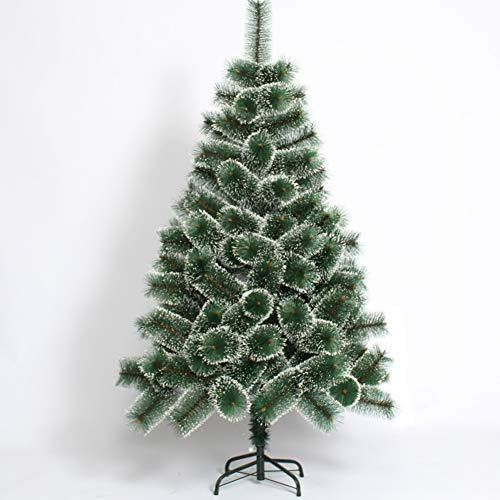 Dulplay 5.9 ft עץ חג המולד מלאכותי יוקרתי, עץ חג מולד מלא שלג נוהר עצים מעוטרים עץ אורן עץ חג המולד