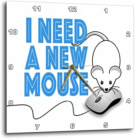 תמונת 3 של מילים אני צריכה עכבר חדש עם תמונות עכבר - שעוני קיר