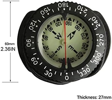 GPPZM Compass Compass מתחת למים 100 מ 'צלילה מקצועית נווט אטום למים מצפן זוהר לצלילת שחייה