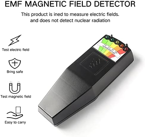 K2 EMF Meter דיגיטלי בוחן קרינת שדה אלקטרומגנטי כף יד 5 LED GAUSS METER EMF לציד רפאים בטיחות אישית