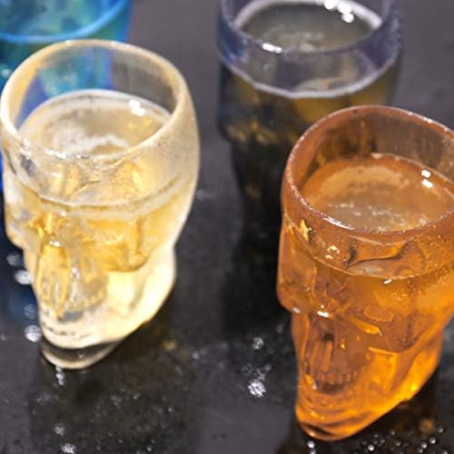 כוסות שתייה של כוסות כוסות כוס 3 יחידות ספל גולגולת ליל כל הקדושים כוס בירה אקרילית כוס ספלי אקריליק