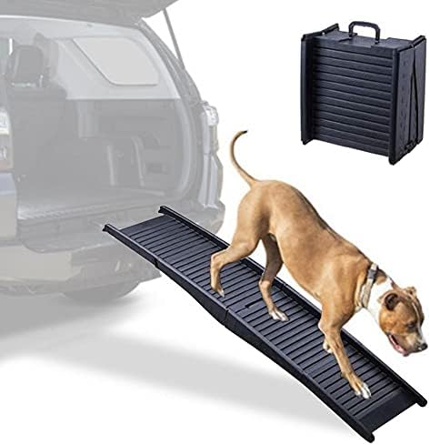 לחיות מחמד מדרגות כלב רמפה קל משקל מתקפל לחיות מחמד סולם רמפה כלב מדרגות עבור גבוהה מיטות, משאיות, מכוניות ורכב